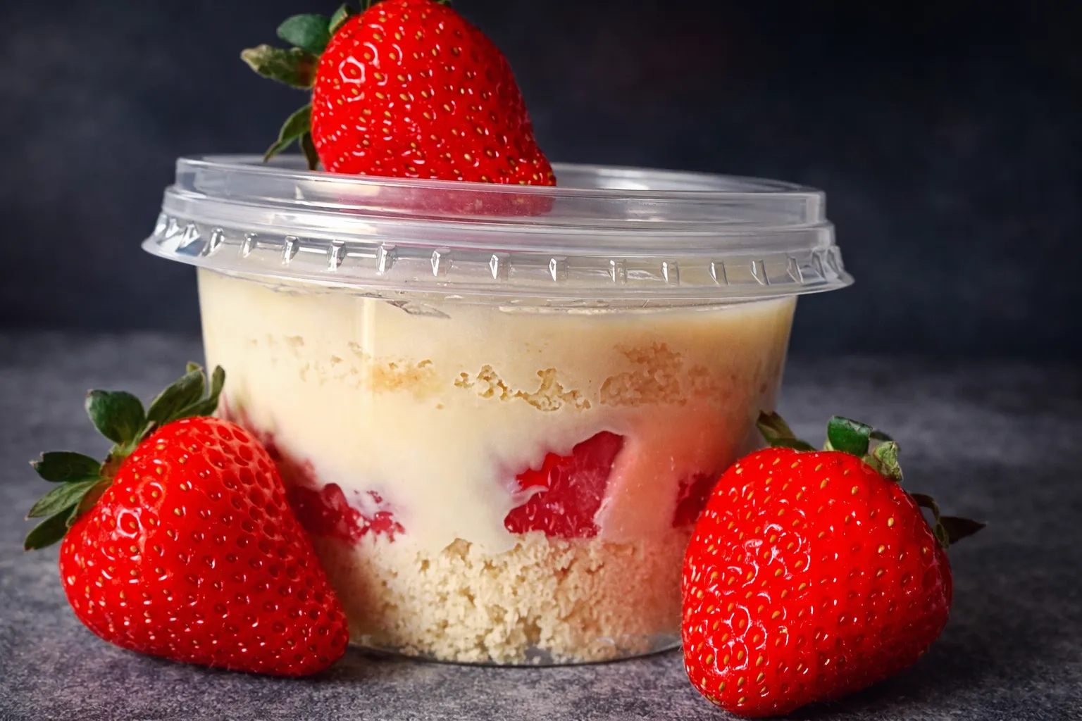 Bolo de pote de morango